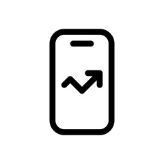 Mobile Analytics line icon