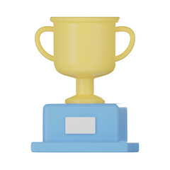 Trophy 3D Illustration