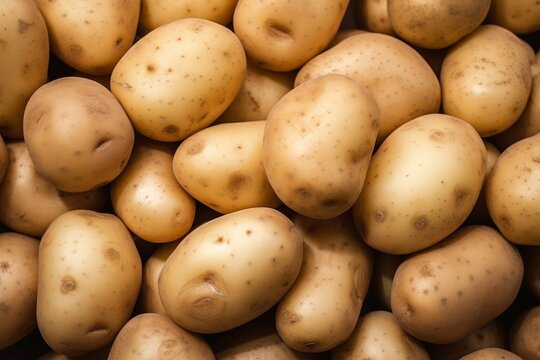 Close-Up of Fresh Organic Potato Texture