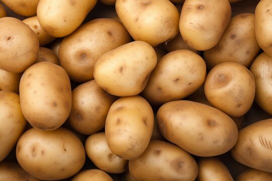 Close-Up of Fresh Organic Potato Texture