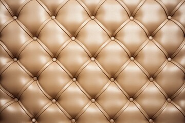 Fototapeta premium Beige Rhombus Textured Cabinet Furniture Panel with Buttons