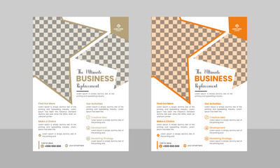 Creative Modern Business Multipurpose Brochure Template Design, VectorTemplate Design In A4 Size, Company Flyer Design.	
