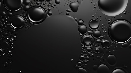 black texture background crude oil, abstract smooth dark liquid energy fossil fuel - obrazy, fototapety, plakaty