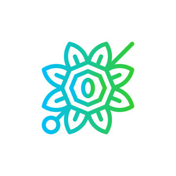 recommend clip art: Brooch jewelry icon with blue and green gradient outline style. jewelry, pendant, brooch, diamond, fashion, jewel, ring. Vector Illustration