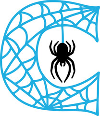 Cob Web Letter C