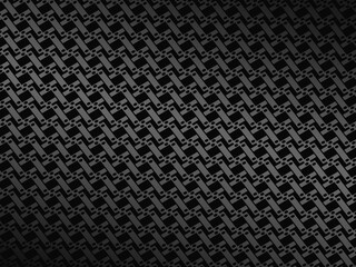 Black metal texture steel background. Perforated metal sheet.