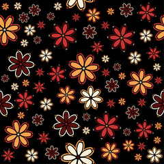 seamless pattern. Floral seamless background. Elegant template for fashion prints.	