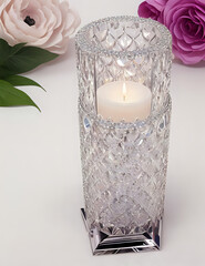 Beautiful candle glass decoration