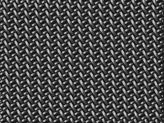 Black metal texture steel background. Perforated metal sheet.