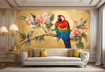 Exotic Feathered Beauties,  
Artistic Parrot Portraits, 
Jungle Vibes Murals, 
Colorful Wildlife Art, 
Birdwatchers' Dream Decor