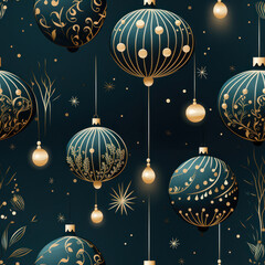 Christmas Seamless Pattern, Infinite Digital Paper, Generative AI