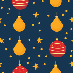 Christmas Seamless Pattern, Infinite Digital Paper, Generative AI