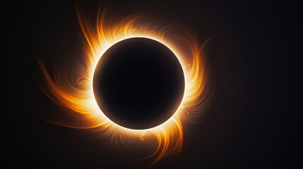 solar eclipse on white background