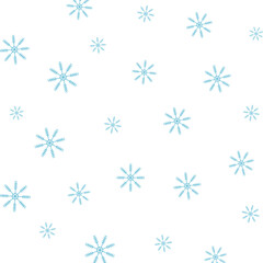 Seamless Snowflake Pattern