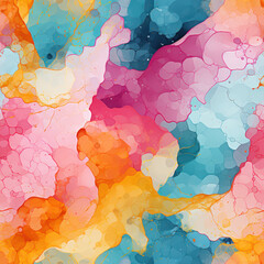 Seamless abstract splashes in many colors pattern background - obrazy, fototapety, plakaty