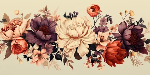  Flowers on a cream colored background. © Влада Яковенко