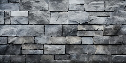 Gray grey stone concrete terrace slabs, patio tiles floor texture background banner