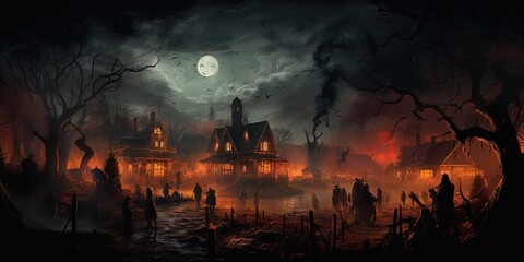 Horror town halloween festival