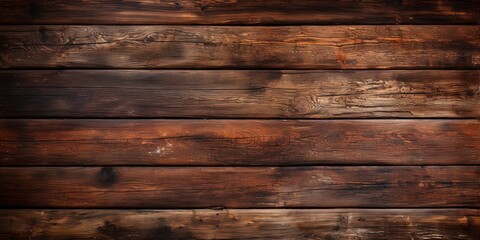 Fototapeta premium Old brown rustic dark grunge wooden timber wall or floor or table texture