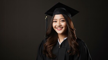 portrait of a graduate asian american woman