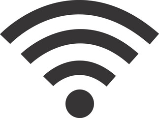 wifi signal sign flat vector 