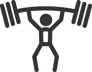 men character activities sign outline 