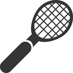 badminton racket sign flat vector 