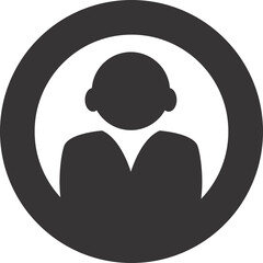 business men outline flat vector 