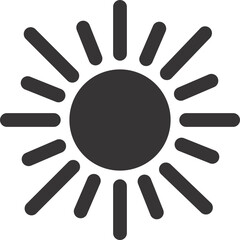 sun icon outline 