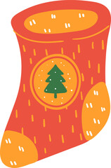 Christmas sock gift decoration