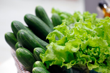 fresh green salad