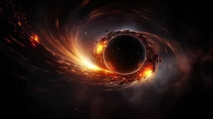 Journey into the heart of the cosmos with an incredible image of a supermassive black hole...