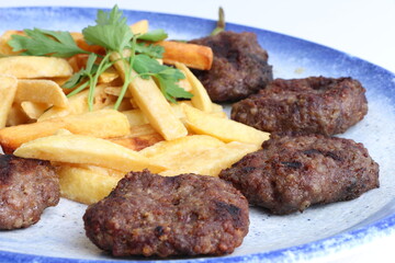 steak and chips