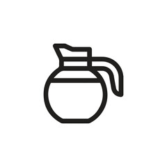 Coffee icon vector. Linear style sign for mobile concept and web design. Coffee symbol illustration. Pixel vector graphics - Vector.	