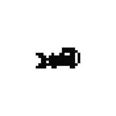 Fototapeta premium this is transport icon 1 bit style in pixel art with black color and white background ,this item good for presentations,stickers, icons, t shirt design,game asset,logo and your project.