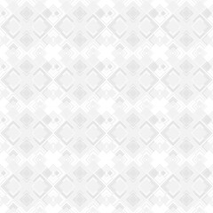 Ornamental seamless gray pattern with elements of rhombuses and squares, template for fabric fabric and wallpaper. Trendy mosaic of lines with a national pattern.