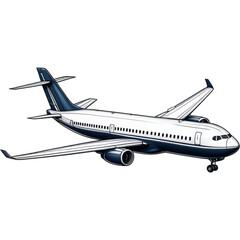 Hand drawn plane illustration