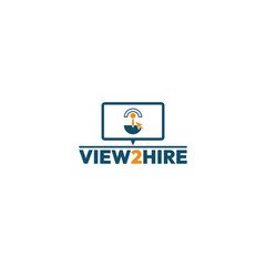 View To Hire logo for business Logo For Video CV Recur mint Logo 