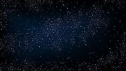 Night starry sky space vector background