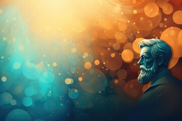 Abstract background for Nobel Prize Day