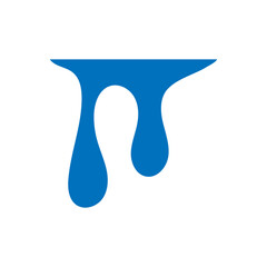 Water drops icon vector. Water illustration sign. Spray symbol. Ocean logo. Sea mark.