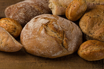 Close-up of traditional bread