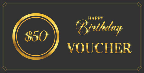 Luxury birthday voucher