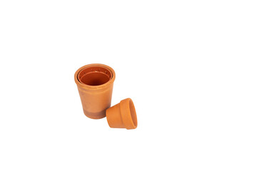 Small clay pots