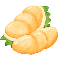 Durian, Watercolor Durian