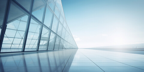 Geometry and perspective of modern architecture