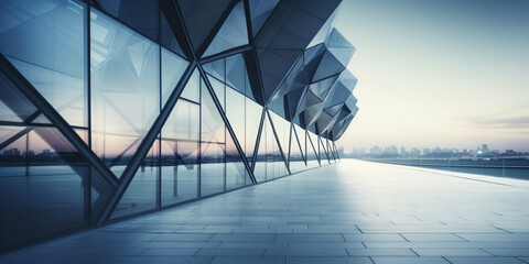 Geometry and perspective of modern architecture