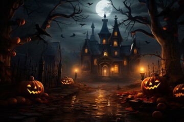 A Haunting Scene of Mystery and Excitement Created with Generative AI