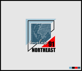 Fototapeta premium Illustration vector graphic of lettering, perfect for t-shirts design, clothing, hoodies, etc.