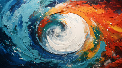 Nature's Interplay: Digital Art Representing Atmospheric Disturbances